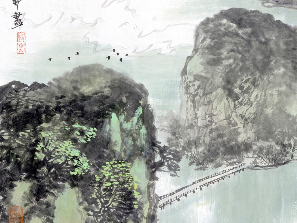 三江之韵丨太和洞天图（中国画）