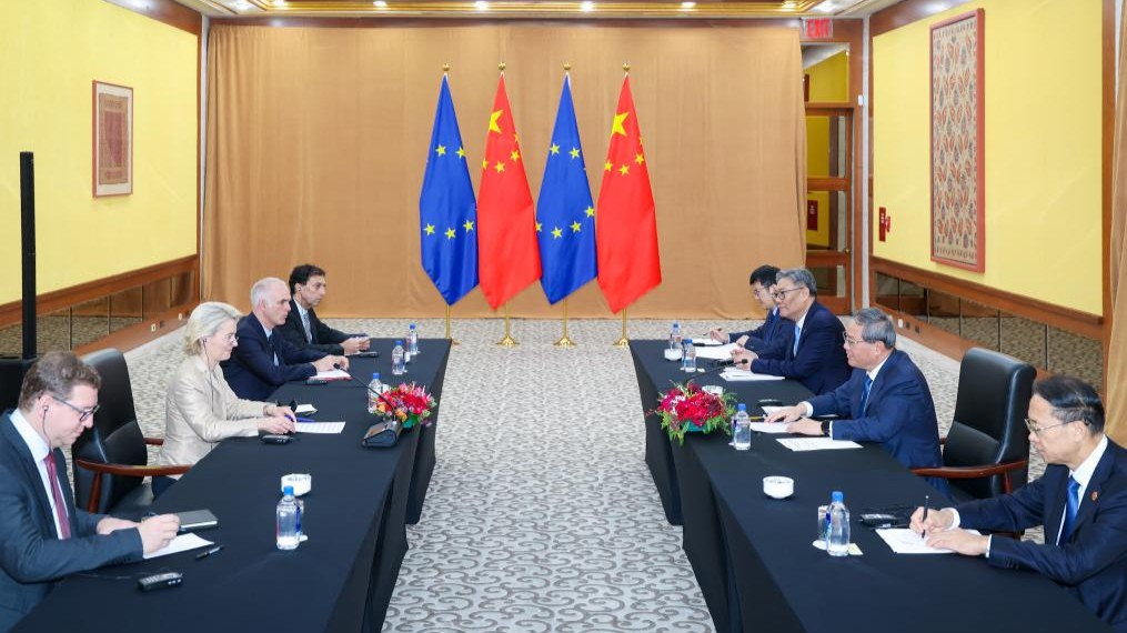 Chinese premier urges joint actions with EU to advance bilateral cooperation