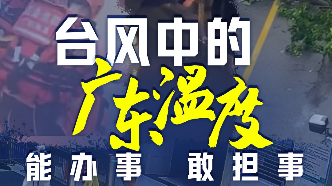 台风中的广东温度：能办事，敢担事