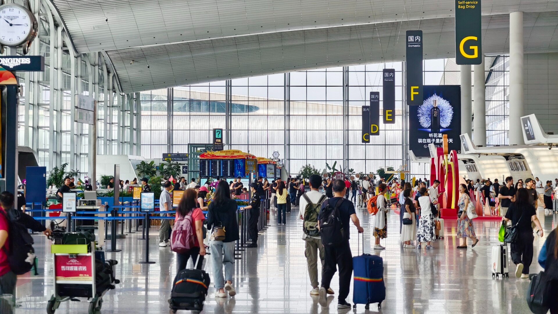 Airports in Guangdong boost services ahead of Golden Week travel rush