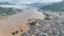 直击大埔防汛一线|三河坝超警戒水位6.7米 直击大埔防汛一线|三河坝超警戒水位6.7米