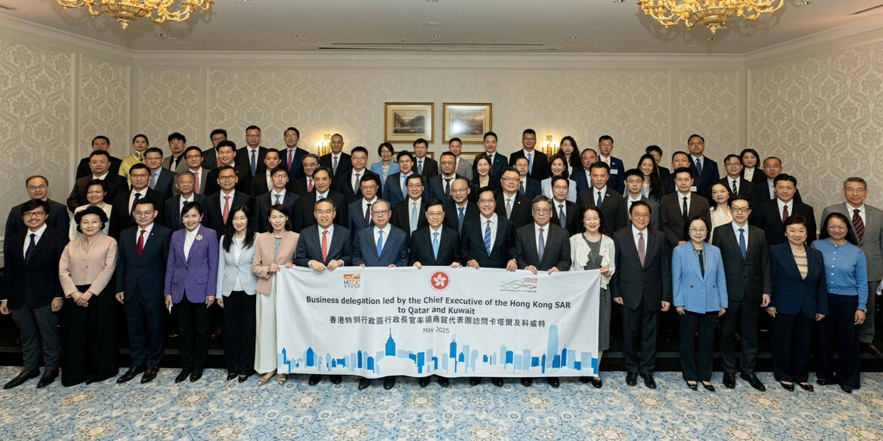 2025年5月，香港特首李家超率领商贸代表团访问卡塔尔及科威特。受访者供图