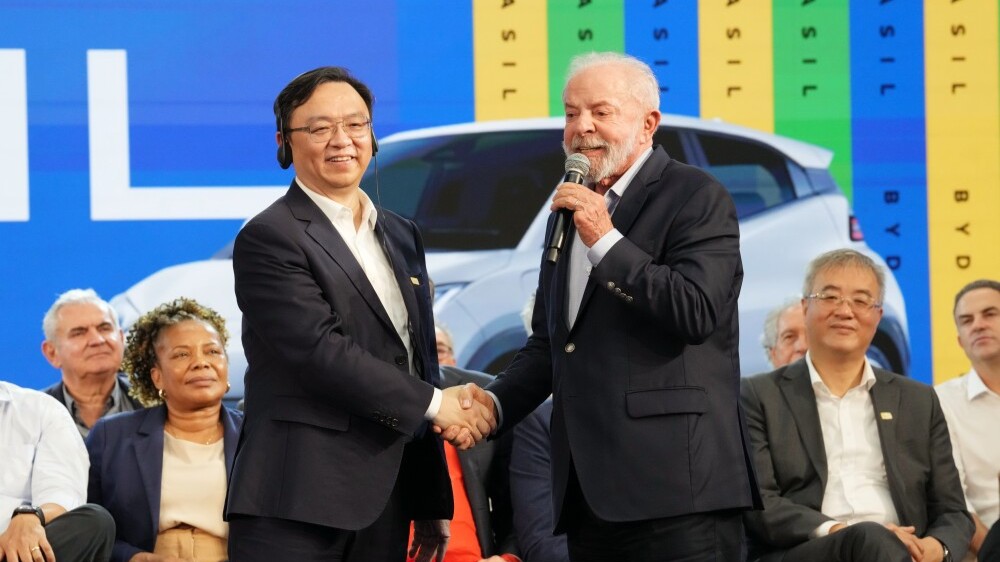 BYD reaches 14 million NEVs and presents milestone vehicle to Brazilian President