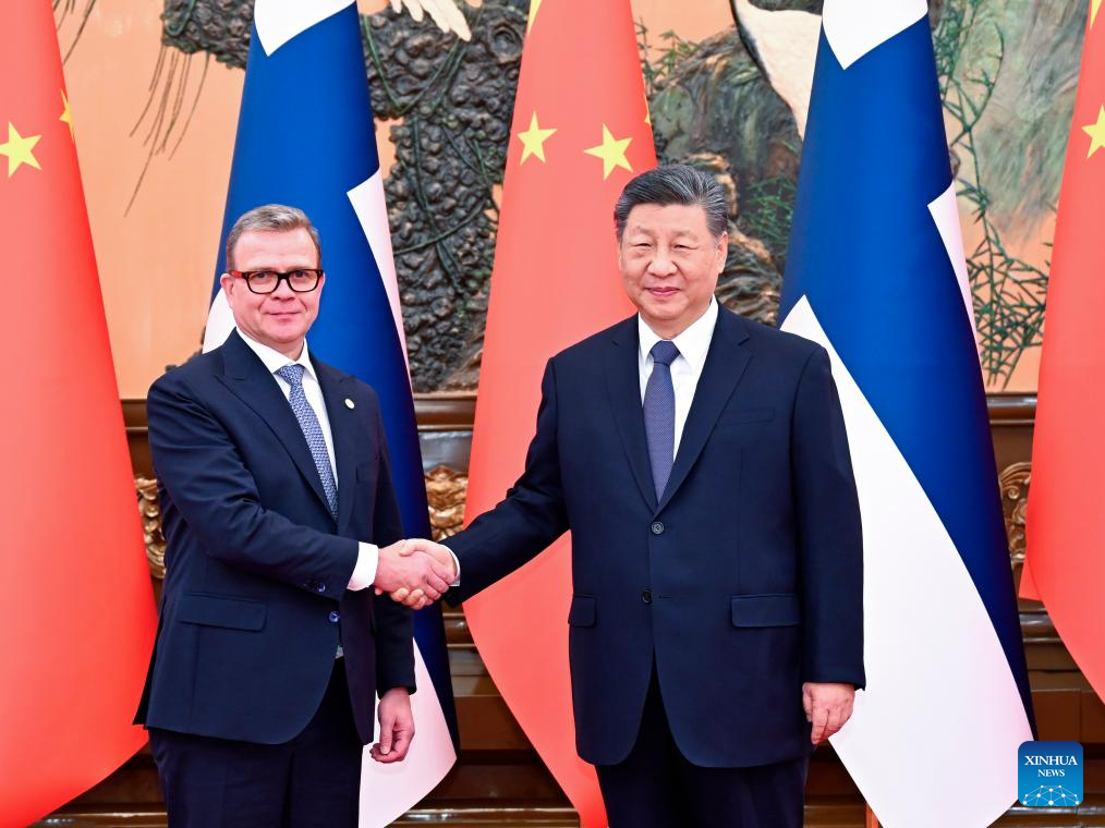 Xi welcomes Finnish enterprises to "take a swim in the vast ocean of the Chinese market"