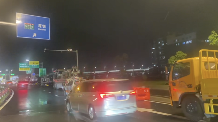 深中通道24日晚20时30分恢复通行｜一线直击