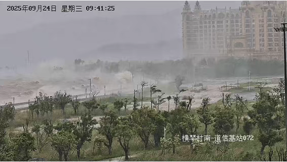 Gale-force winds hit Hengqin! Residents urged to stay indoors