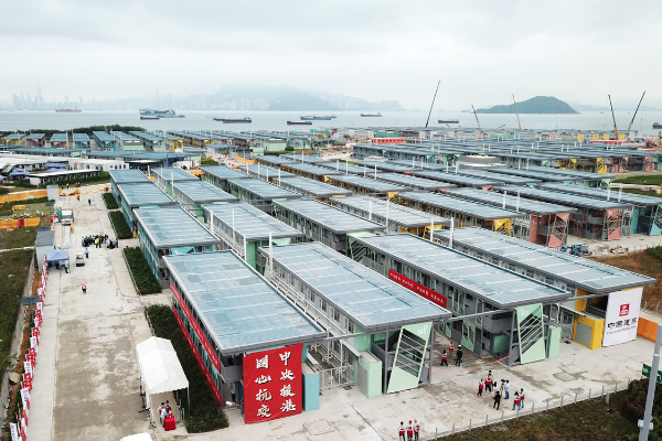 New technology allows company to construct isolation building in record time