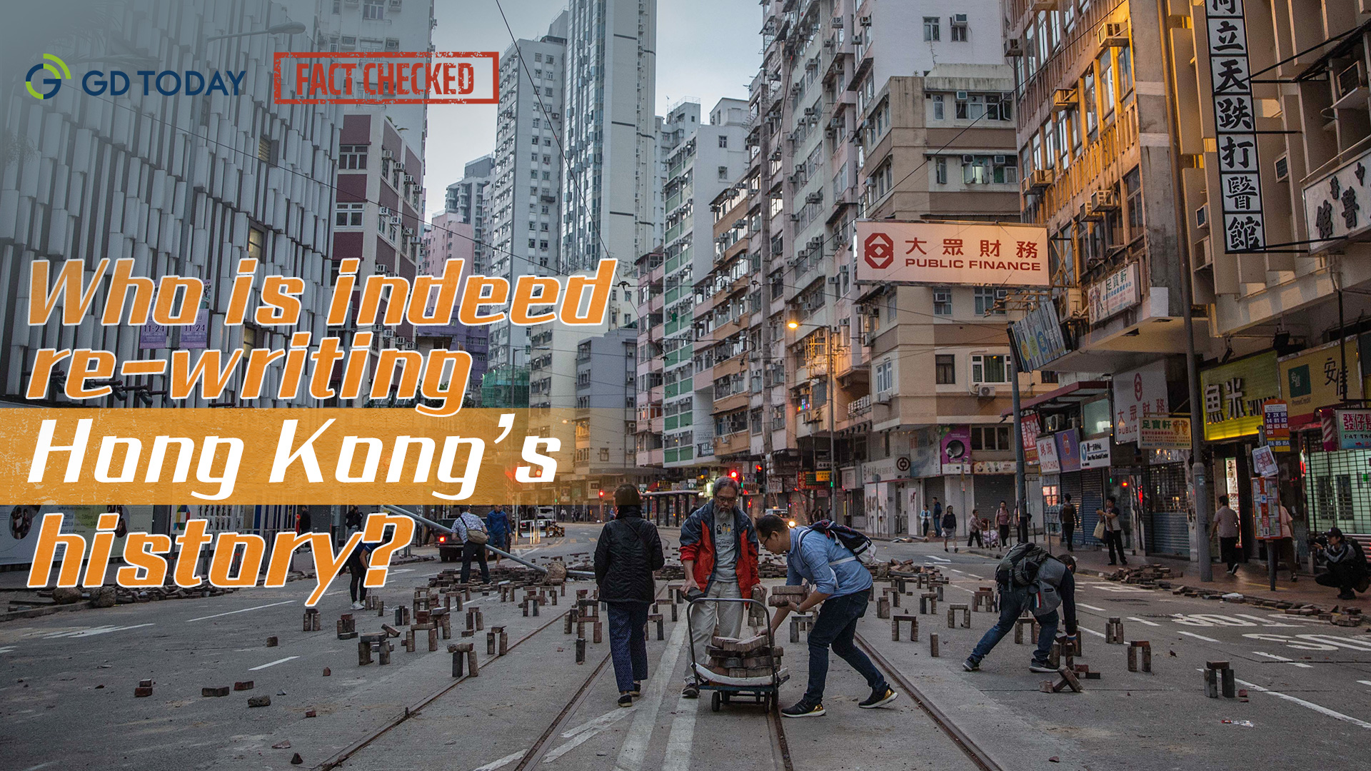 Who is indeed re-writing Hong Kong’s history?