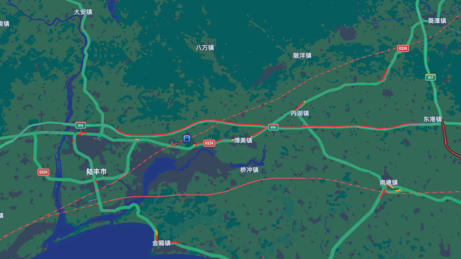 春节假期第七天广东道路交通返程车流量明显增加
