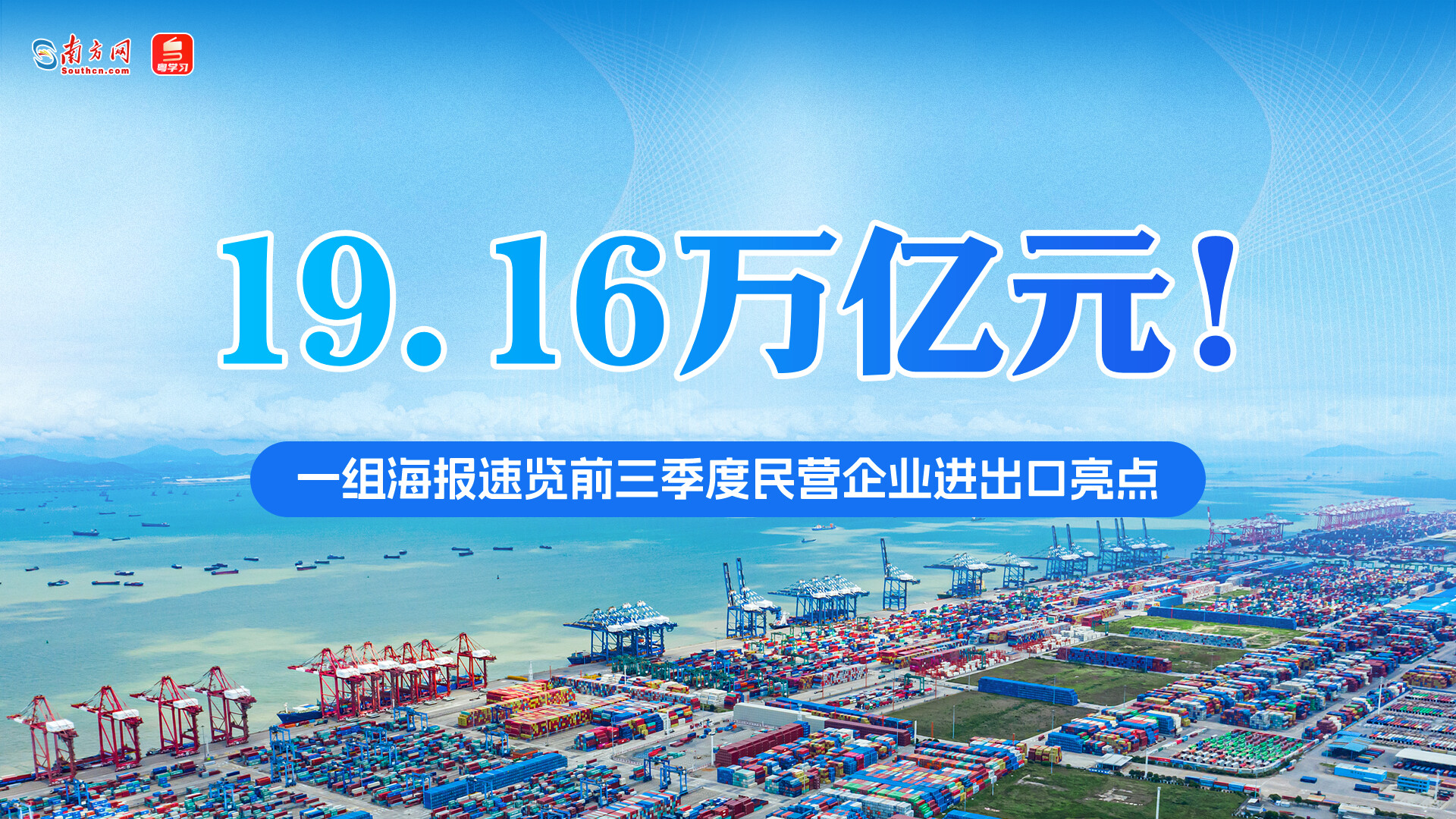 19.16万亿元！一组海报速览前三季度民营企业进出口亮点