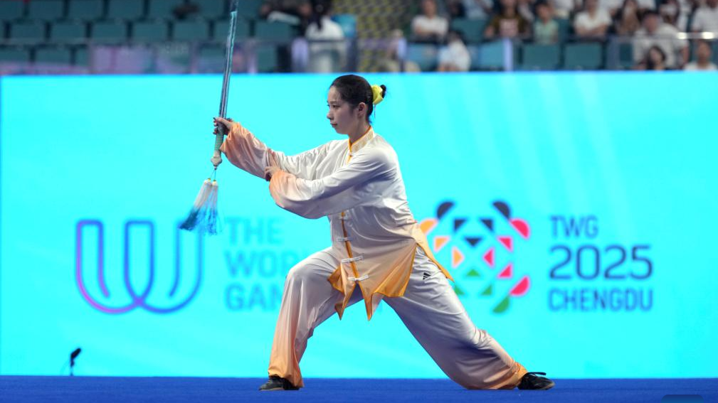 Wushu athlete Lu Zhuoling wins China's first gold at Chengdu World Games