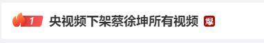 蔡徐坤遭央视曝光_央视频下架蔡徐坤所有视频_苹果下架热更新app