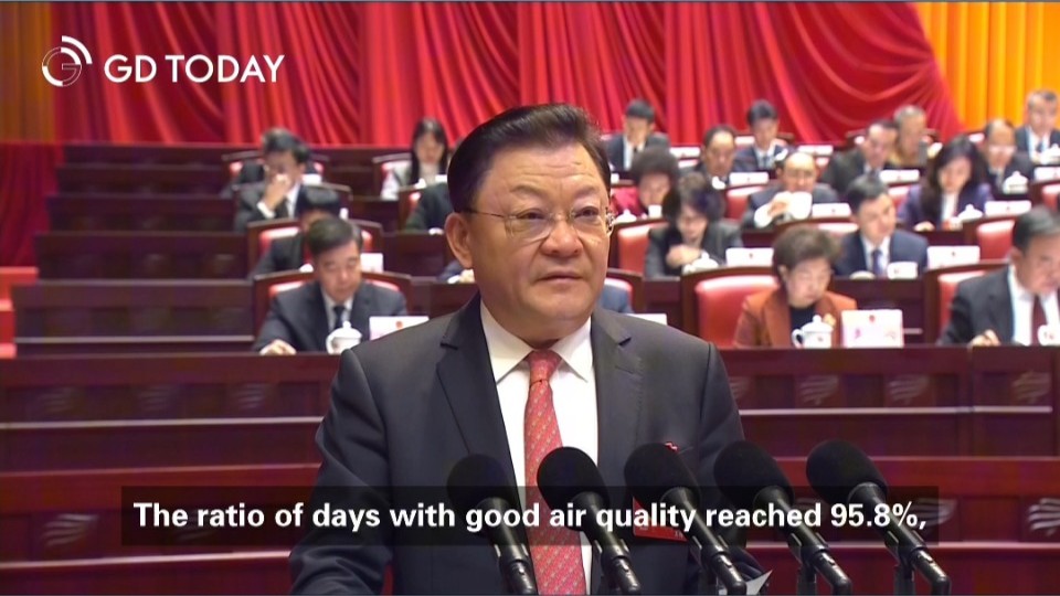 The number of days with good air quality in Guangdong hit the best level on record: Guangdong Governor