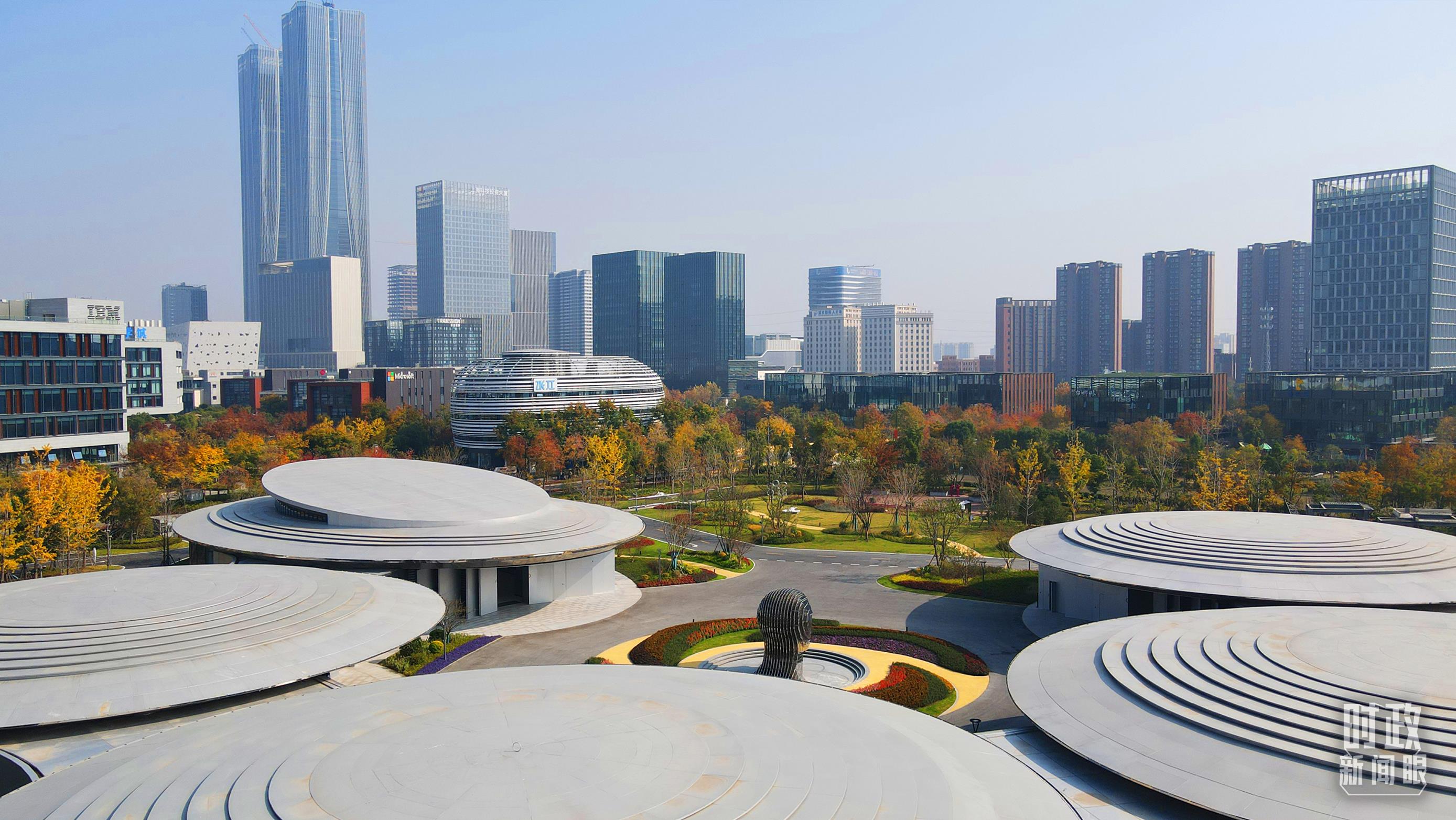 张江科学城未来公园。（总台央视记者范凯拍摄）