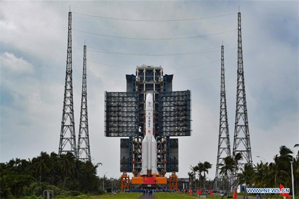 China prepares to launch Long March-5 rocket for Chang'e-5 mission
