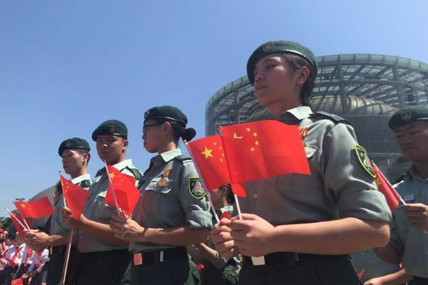 [Photo] HKSAR, Shenzhen teens send best wishes to the nation
