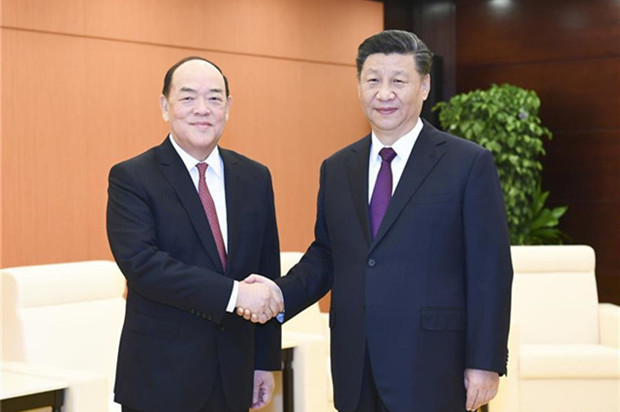 Central govn't fully supports Macao chief executive's work: Xi