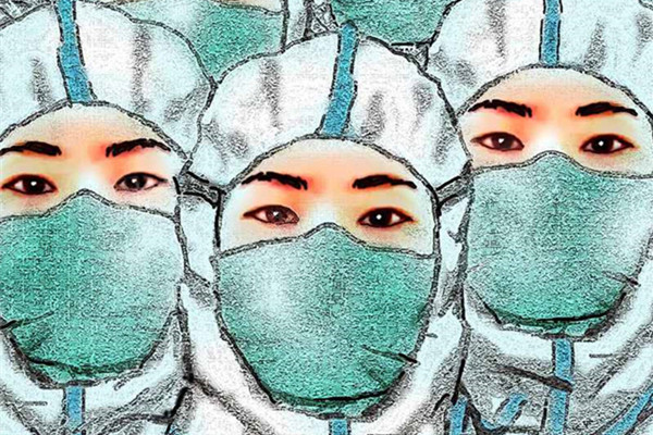Chinese artists 'fight' the virus with artworks