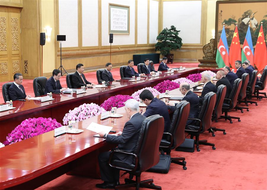 Xi meets Azerbaijani president