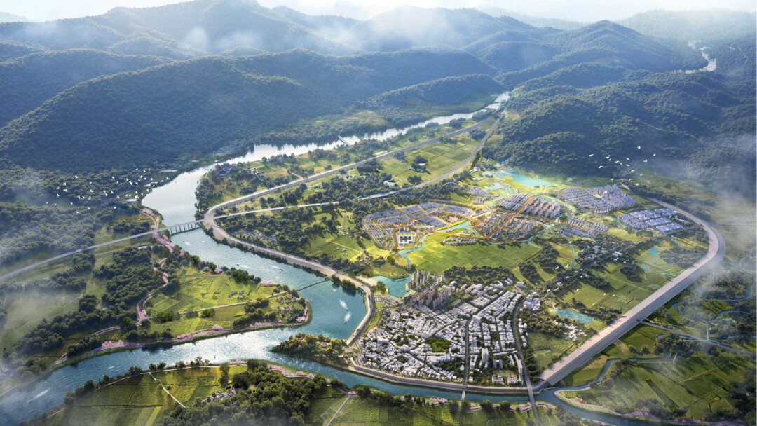 英德市大湾镇效果图。广东省水利厅 供图