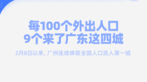 火热广东!全国每100个外出人口,9人来了广东这四座城市 火热广东!全国每100个外出人口,9人来了广东这四座城市