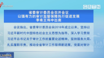 省委审计委员会召开会议 以强有力的审计监督保障实行促进发展 省委审计委员会召开会议 以强有力的审计监督保障实行促进发展
