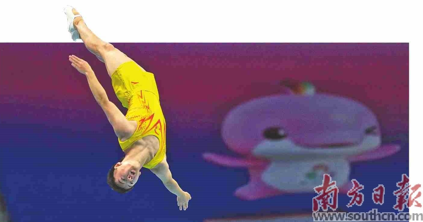 第十五届全运会蹦床比赛在广州开赛 力与美的“空中芭蕾”上演