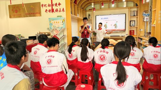 全运有你，救在身边！双节假期广州红十字送急救技能进场所