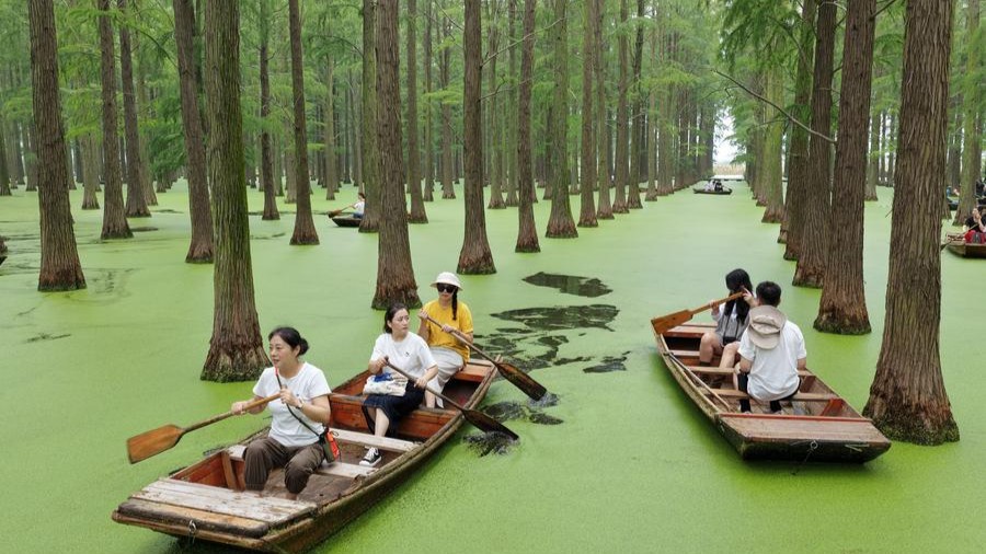 Chine : affluence de touristes en congés