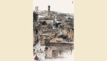 于澎《希瓦古城晨兴》 于澎《希瓦古城晨兴》
