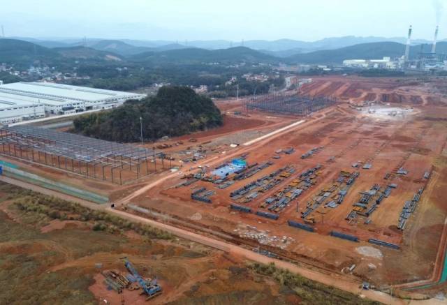 韶关比亚迪智能模具项目（三期）建设现场。 图片来源韶关发布