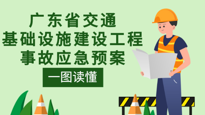 一图读懂广东省交通基础设施建设工程事故应急预案