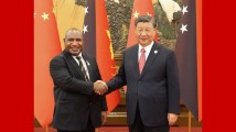 习近平会见巴布亚新几内亚总理马拉佩 习近平会见巴布亚新几内亚总理马拉佩