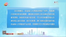 王衍诗:建议授权广州在民商事领域变通法律法规 试行与港澳衔接对接 王衍诗:建议授权广州在民商事领域变通法律法规 试行与港澳衔接对接