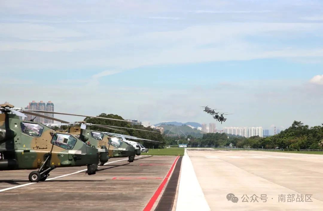 ▲空军换进部队抵达军营