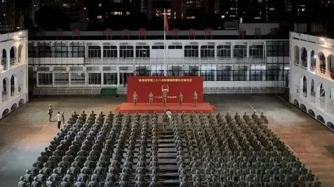 驻香港部队组织第二十八次建制单位轮换