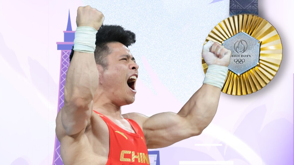 Chinese weightlifters Hou, Li retain gold at Paris 2024