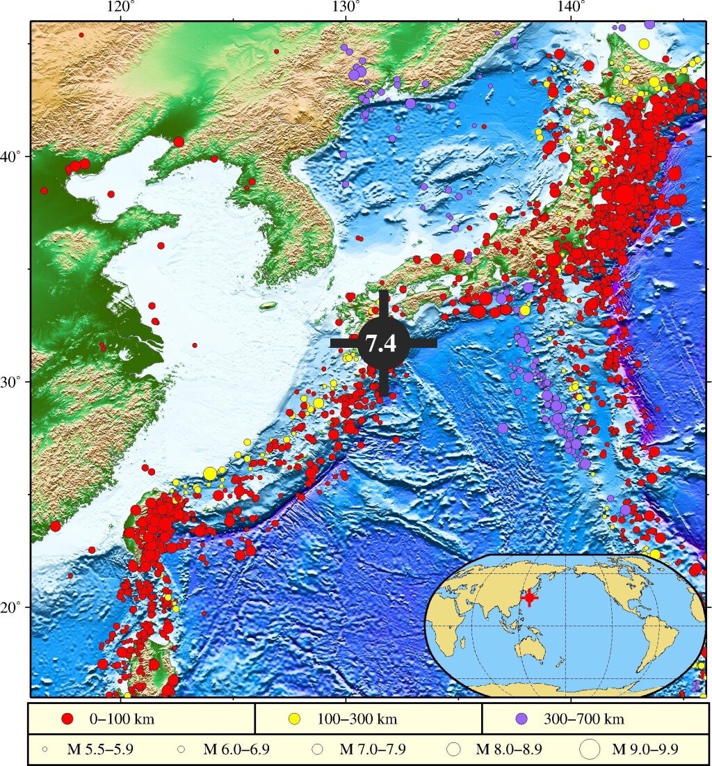 地震位置图