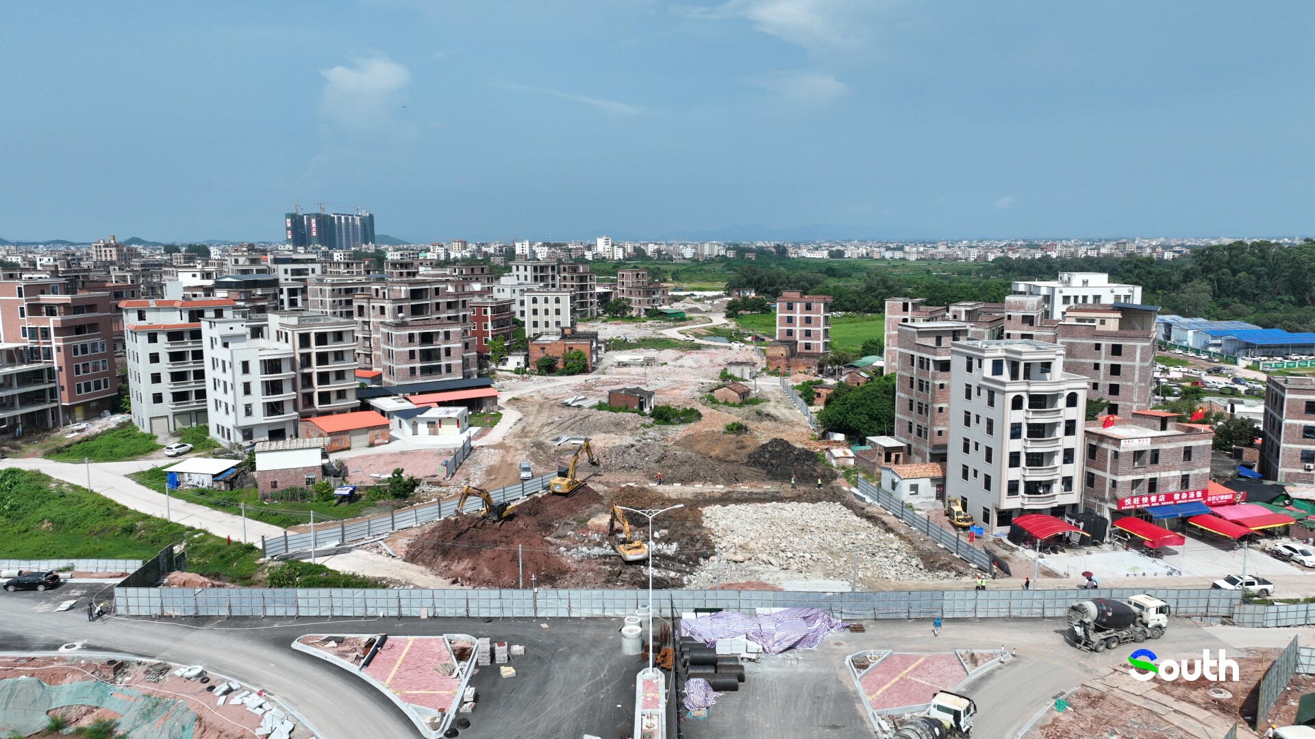 Latest progress for main road construction in Maonan, Maoming