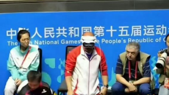 陈梦队医辟谣“使用AI高科技训练”：只为拍摄第一视角视频｜破谣局