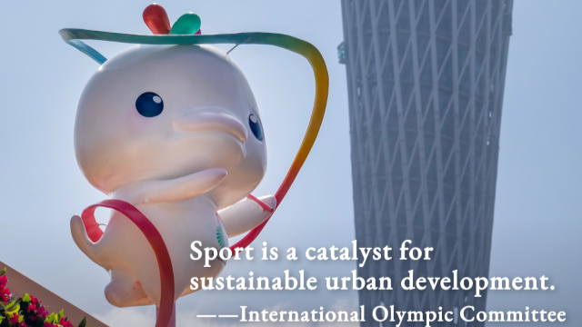 Sport is a catalyst for sustainable urban development