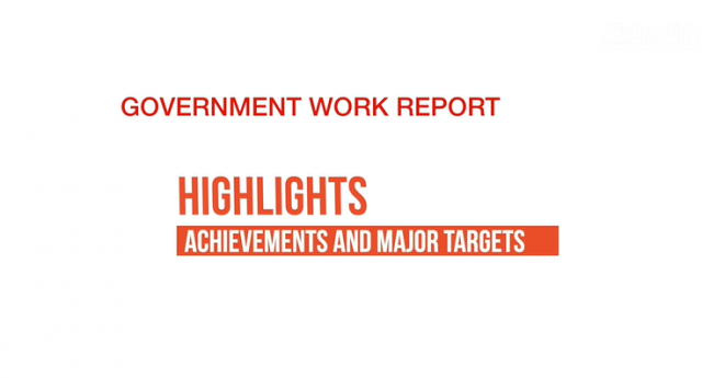 Posters: Highlights of government work report