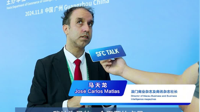 José Carlos Matias: Macao acts as 'Super Connector' between GBA and Portuguese speaking countries
