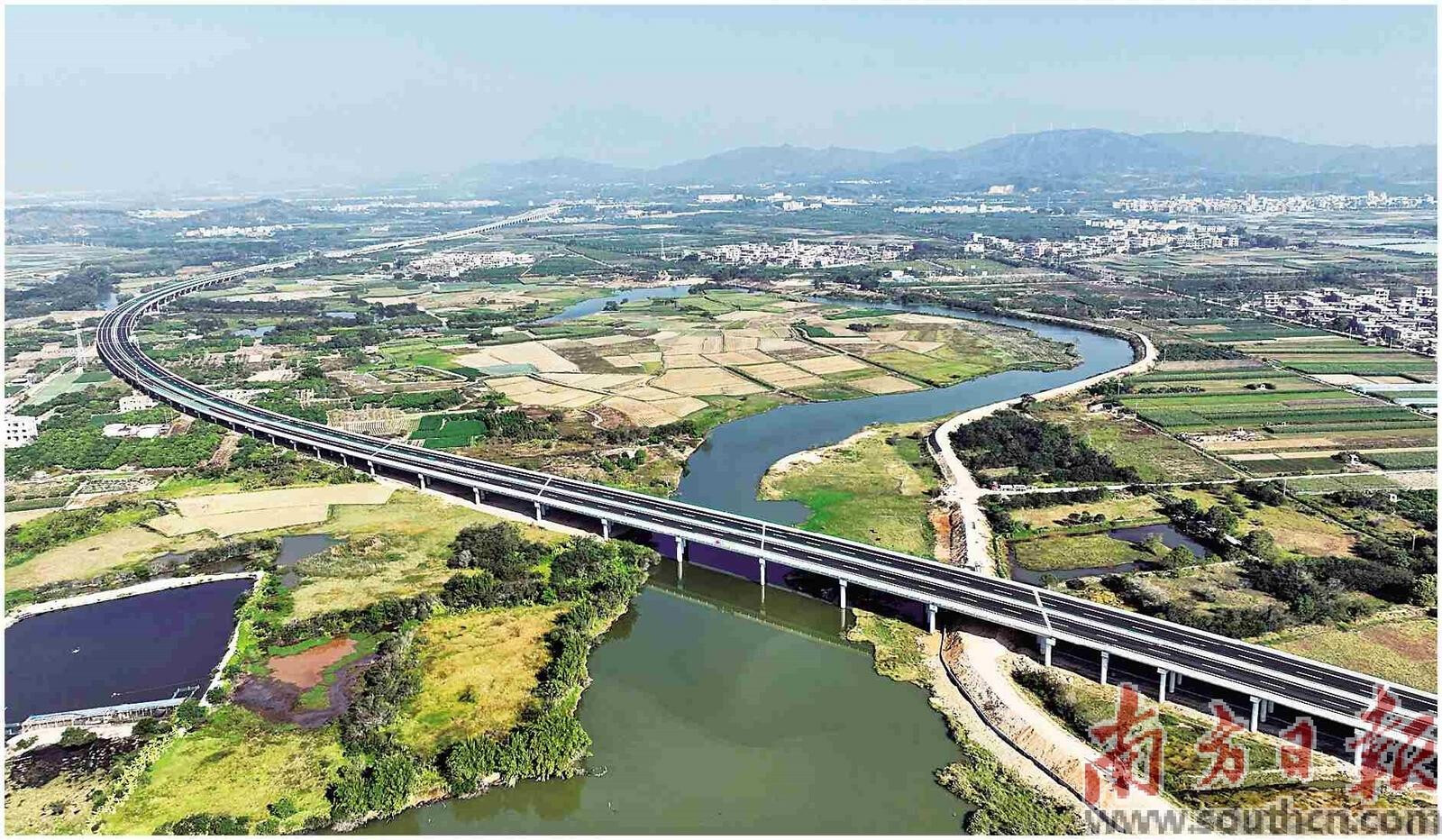 揭普惠高速南延线项目。南方日报记者 石磊 通讯员 粤交集宣 摄