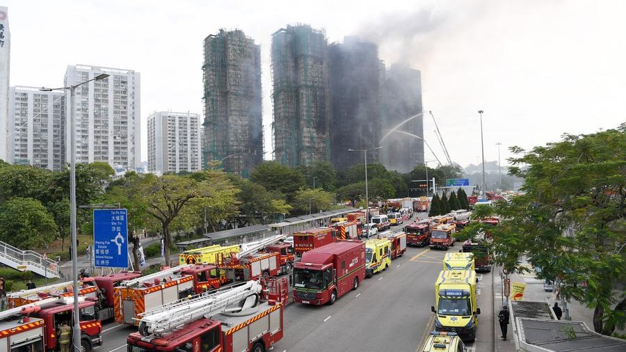 Fire under control in Hong Kong residential complex, help extended to residents