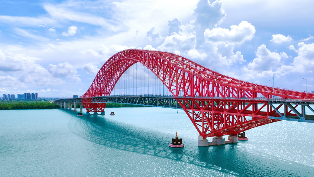 Guangzhou's Nansha Mingzhou Bay Bridge ranked among China's top ten most beautiful bridges