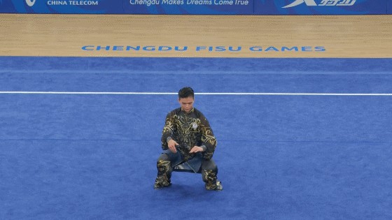 中国台北选手孙家闳夺武术男子太极拳金牌！