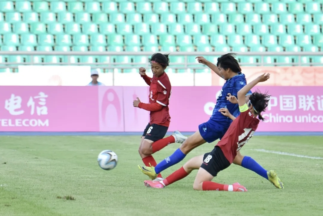 第15场比赛U16女子足球队江苏队在山东队以3-1获胜