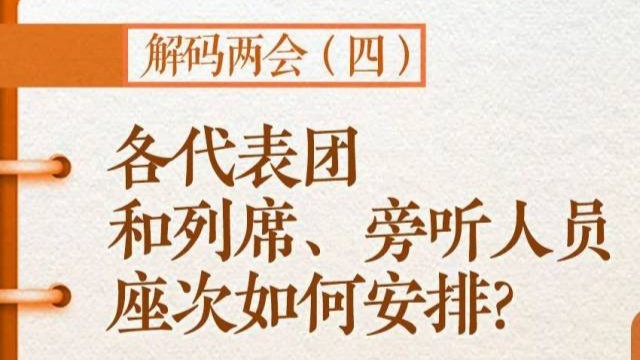 涨知识！各代表团和列席、旁听人员座次如何安排？