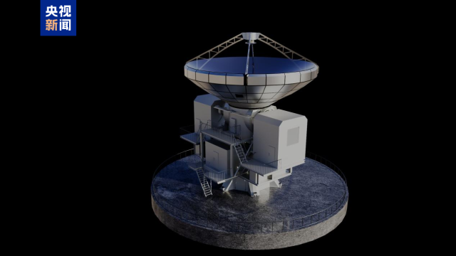 △15米口径亚毫米波望远镜渲染图 △15米口径亚毫米波望远镜渲染图